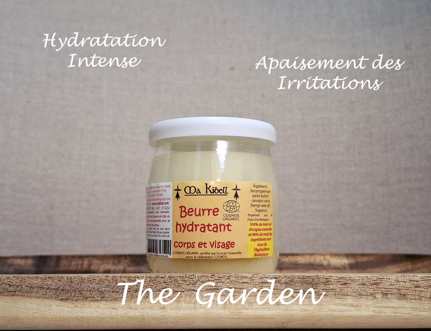 Beurre Hydratant corps et visage CBD Shop The Garden Bio