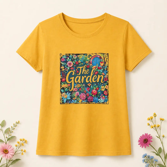 T-shirt jaune The Garden – Femme CBD Shop The Garden Bio